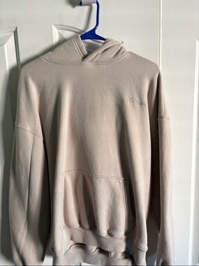 Hollister Embroidered Crewneck Sweatshirt in Light Gray
